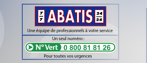 ABATIS serrurerie vitrerie miroiterie plomberie dépannage Rouen 24h/24, 7j/7